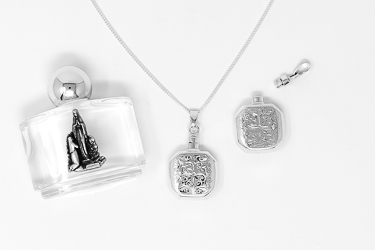 Engraved Holy Water Necklace.