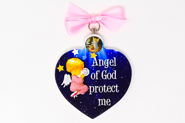 Guardian Angel Heart Plaque.