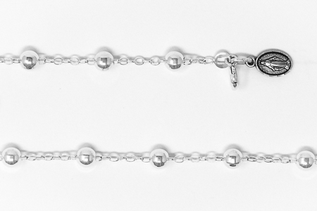 Miraculous Silver Rosary Bracelet.