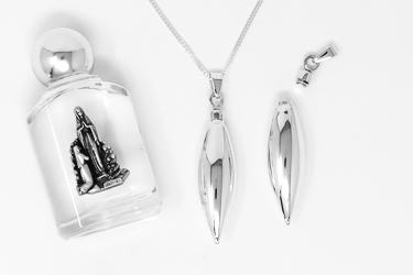 925 Holy Water Bottle Necklace.