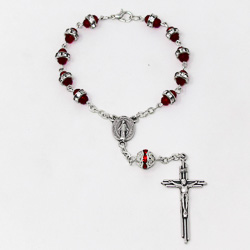 Silver Miraculous Car Rosary.