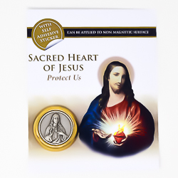 Sacred Heart Magnetic Car Plaque.