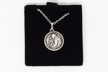 Saint Anthony Silver Plated Necklace.