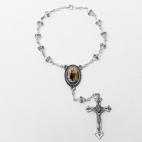 Single Decade Saint Christopher Car Rosary.